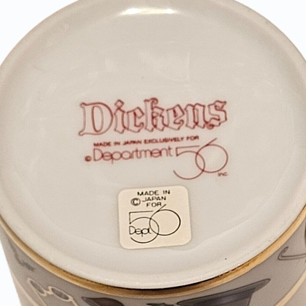 Rare Dickens Department 56 Christmas Mug Made in Japan - Picture 6 of 13
